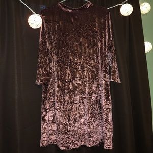 Zara crushed velvet dress!